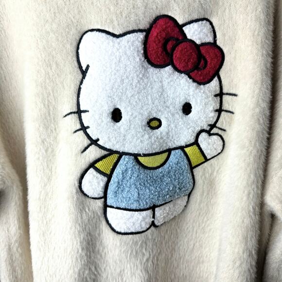Women's Hello Kitty Graphic Cardigan - Cream 1x - Picture 3 of 4